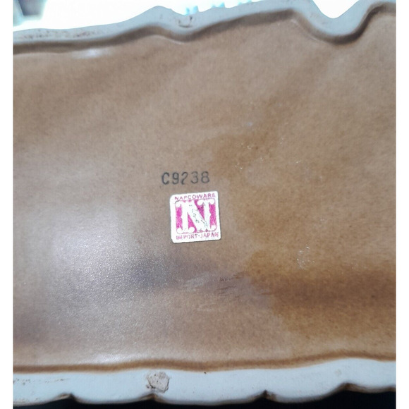 Vintage Napcoware Japan Pair of Pottery Owls Brown & Blue Planter C9238 - Picture 12 of 12